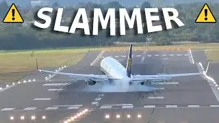 HARD LANDING from the Boeing 737-800 PILOTS ⚠️✈️