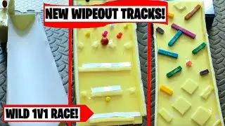 WIPEOUT Marble Run Race | NEW Marble Obstacles!