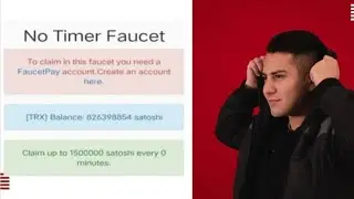 No timer faucet | claim up to 0.15Trx every 0 sec #faucetpay #cryptocurrency #trx