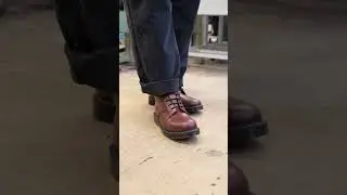Oxblood Hi-Shine 8 Eye Derby Boot