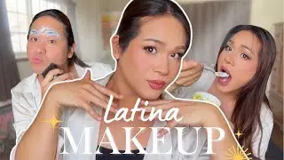 【GRWM】おじさんでもカリウチスになりたい！ラティーナメイクに挑戦💃🏻🐆🌹
