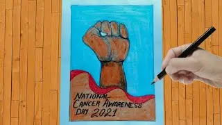 National Cancer Awareness Day Drawing #shorts