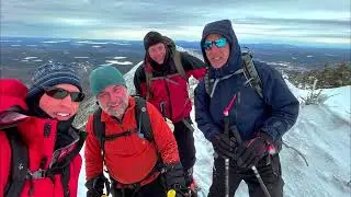 Double Top Mountain Winter Climb in Baxter State Park
