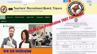 TRBT STPGT New Notification 2025 | Tripura Teacher Recruitment | Eligibility, Syllabus & Vacancy