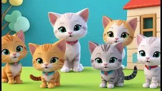 Three Kittens Visit the Animal Doctor 🐱🏥 | 3D Animated Nursery Rhyme for Kids
