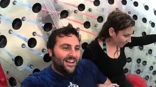Kat and Matt Aqua Zorbing (Matt Cam)