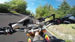 KTM 690 SMCR Street Race vs KTM 690 SMR vs HONDA 650 XR vv KTM 690 SMCR! Supermoto race