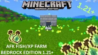 Minecraft How to build Easy & Best AFK Fish XP Farm in Bedrock Edition MCPE 26.1