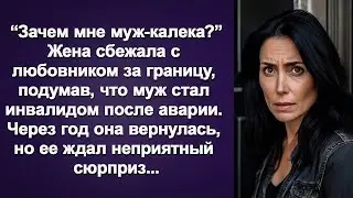 Жена сбежала от мужа с другим. Захотела вернуться в семью, но ее ждал неприятный сюрприз... Рассказ