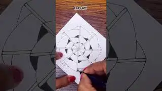 2-Minute Paper Design Challenge (2-मिनट पेपर डिज़ाइन चैलेंज) #art #drawinglessons