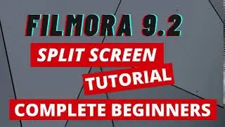 Complete beginners tutorial to Use SPLIT SCREENS in Version 9.2 | Filmora9 2021