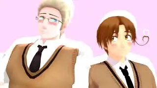 【MMD X Hetalia】Strobe Last Animation Meme (GerIta)