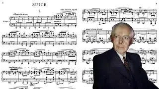 Bela Bart&oacute;k plays his Suite, Op. 14 (Score-Video)
