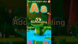 ABC alphabet letter #music#learning#ss kids entertainment zone