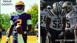 Georgia highschool football troup county football vs fayette county football 2025