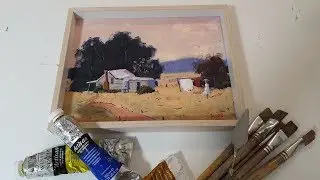 Learn To Paint TV E90 - A Country View Beginner Painting Landscape Country Scene
