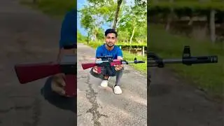 AK 47 Gun Unboxing🔥Fitting and Testing | Toygun AK47