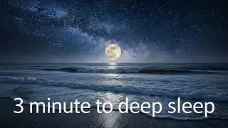 Cold Night Ocean Waves 🌕 Dark Beach Ambience for Sleep (LIVE)