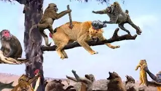 Tiger Cannot attack Monkey On Tree Tiger where helpless At the wisdom #viralvideo