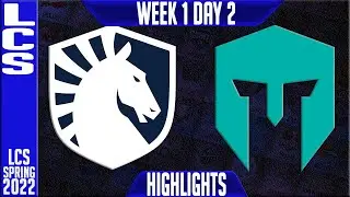 TL vs IMT Highlights | LCS Spring 2022 W1D2 | Team Liquid vs Immortals