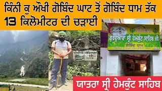 ਕਿੰਨੀ ਕੁ ਔਖੀ ਗੋਬਿੰਦ ਘਾਟ ਤੋਂ ਗੋਬਿੰਦ ਧਾਮ ਤੱਕ 13 ਕਿਲੋਮੀਟਰ ਦੀ ਚੜਾਈ | Yatra Shri Hemkund Sahib