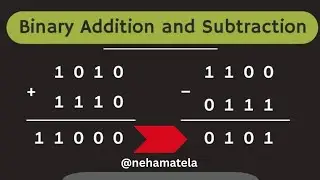 Binary Number System: Addition and Subtraction with Examples #binarynumbers #digitalelectronics 