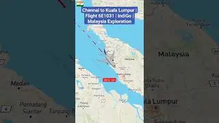 Chennai to Kuala Lumpur | Flight 6E1031 | IndiGo | Malaysia Exploration #trendingshorts #flight #kl