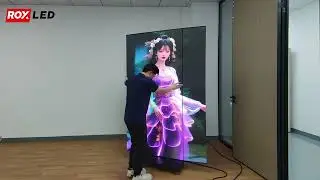 Watch This Folded LED Poster Display Turn Into One Seamless Screen｜LC60TF
