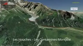 Les Houches - Les Contamines-Montjoie ∆ hiking trails ∆ 3d-trail.com/france/