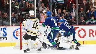 Bo Horvat flips home cheeky backhand for OT winner