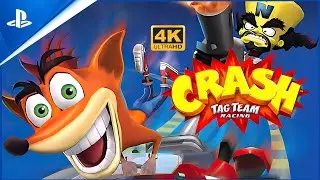 CRASH TAG TEAM RACING - Remastered Gameplay [4K 60FPS]