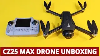 CZ25 Max Drone Unboxing & Review | 4K Camera Test | Long Range Display Remote Drone 2025