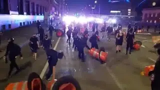 Large mob of Antifa Black Blocs attacked Seattle Police with explosives and rocks, blocking traffic