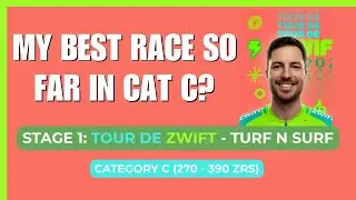 Stage 1: Tour de Zwift 2026: Turf N Surf (C) | My Best Race So Far In Category C?