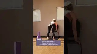 Wall Yoga with Chair #yoga #wallyoga #chairyoga