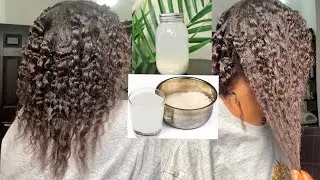 How I use rice water to grow my relaxed hair
