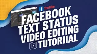 Facebook Screen shot Text Status Video Editing Tutorial #viralvideo