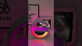 G - Shape RGB Light Smart Speaker with 15w Wireless Charger & Digital Clock Bluetooth Speaker440 Rs