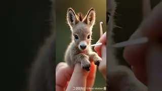 &ldquo;Unbelievably Cute! Finger-Sized Donkey ✨💕&rdquo;