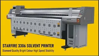 SMTJET Starfire 3306 Solvent Printer | Diamond Quality Bright Colour High Speed Stability.