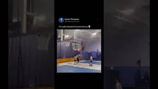 He helped his teammate to DUNK 😂😭 #shorts