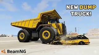 REALISTIC Crash Test: Heavy Dump Truck Vs Small Cars | BeamNG.drive