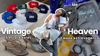 This is Why I&rsquo;m OBSESSED With Estate Sales | sourcing for my vintage store + apartment 🤍