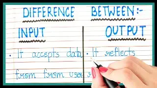 Difference between input and output device | Definition of input device | What are output device