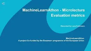 Evaluation metrics