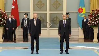 T&uuml;rkiye and Kazakhstan National Anthem | T&uuml;rkish President State Visit to Kazakhstan