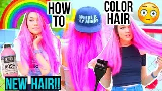 NEW HAIR: How to Color Hair!