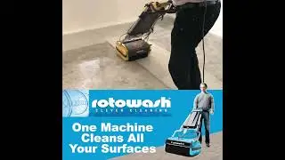 Rotowash Hard Surface Floor Cleaning Machine - Also Cleans Carpets!