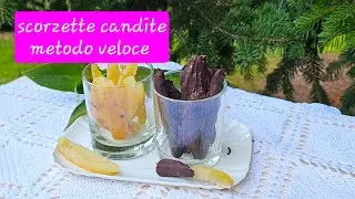 Scorzette candite con metodo veloce, un dessert delizioso semplice da preparare. 