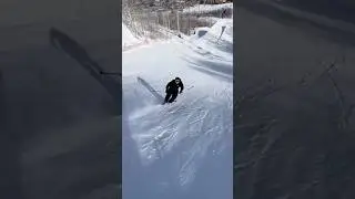 Park City jump line 😴 #skiing #parkcity #utah